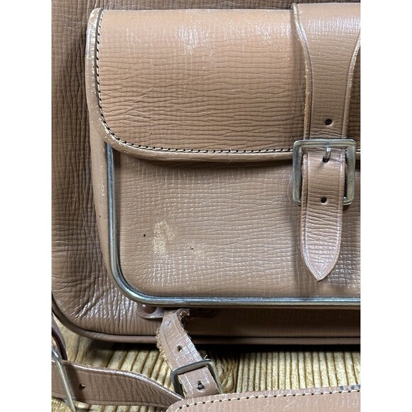 Vintage Alpex Camera Bag With Strap Brown Genuine Leather Made In Japan - Picture 6 of 16